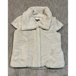 Democracy XS NWT Faux Fur Cap Sleeve Jacket Women's